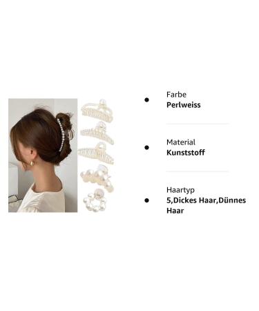 Large Non-Slip Hair Clips for Women & Girls - 5 Pieces Jaw Clips for Thick & Thin Hair - Buy Online on GoSupps.com