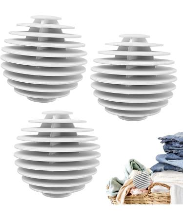 Laundry Balls For Dryer - Hair Remover For Laundry - Spherical Vane Eco-friendly Hair Catcher Balls Anti-tangling Reusable Washing Ball For Enhancing Your Machine Cleaning Power White - Buy Online on GoSupps.com