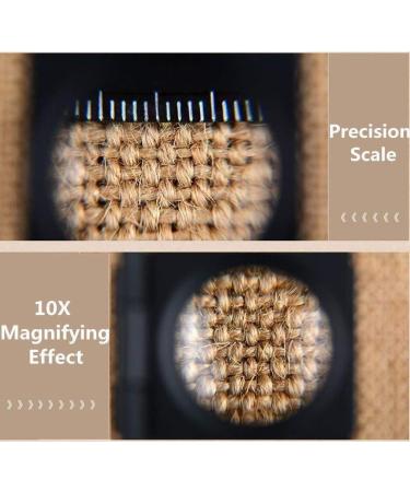 10 X Linen Test Three Folding Magnifying Glass Portable Zinc Alloy Magnifierwith LED Lamp for Textile Jewelry Collection Repair Magnifying Glass - Buy Online on GoSupps.com