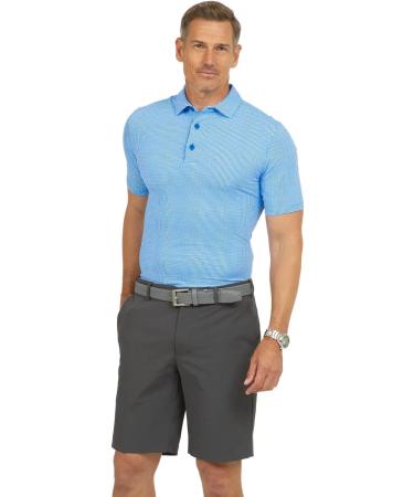 IBKUL Men's Athleisure Wear UPF 50+ Icefil Cooling Tech Polo - Black/White Mini Check - X-Large - Buy Online on GoSupps.com