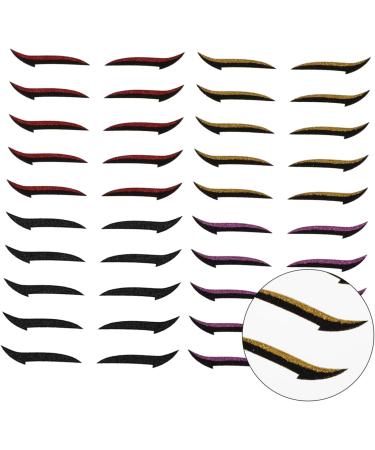 OHPHCALL 20 Pairs Eyeshadow Stickers Eyeliner Stickers Makeup Stickers for Eye Winged Eyeliner Stencil Glue - Buy Online on GoSupps.com