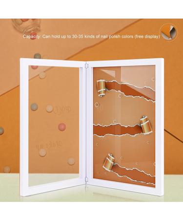 Nail Display Book Magnetic Closure Nail Gel Color Display Book Holds up to 30 colors Easy to Carry like a Book Suitable for Nail Art Salon DIY Nail Art Design - Buy Online on GoSupps.com