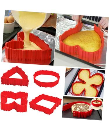 BESTonZON Chocolate Mold De para Gelatinas Silicone Molds Silicone Baking Molds Chocolate Molds Silicone Cake Molds Puzzle Jelly Molde para Chocoflan medium Red - Buy Online on GoSupps.com