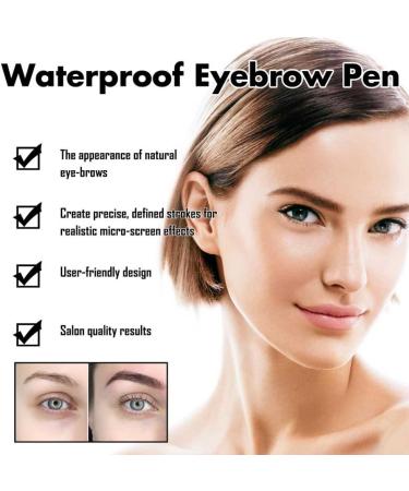 2024 Upgraded Natural Brows Eyebrow Pen Waterproof Natural Brows Eyebrow Pen Eyebrow Pen Waterproof Eyebrow Pencil Dark Brown Upgraded Waterproof Microblading Eyebrow Pen(All) - Buy Online on GoSupps.com