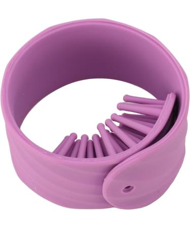 Silicone Slap Hair Comb Compact Detangling Silicone Slap Bracelet Comb Knot Versatile for Salon (Purple) - Buy Online on GoSupps.com