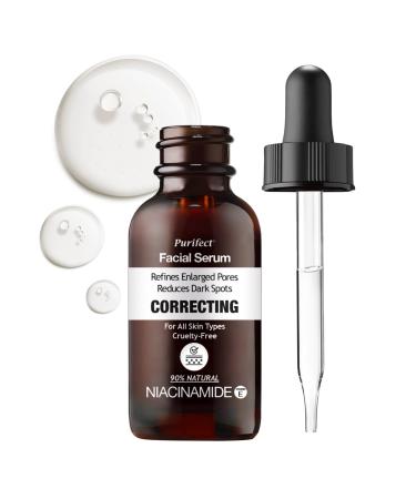 Purifect Correcting Niacinamide Facial Serum with Vitamin E Oil Helps Refine Enlarged Pores and Reduce Dark Spots Radiant Complexion Suitable for All Skin Types 30ml