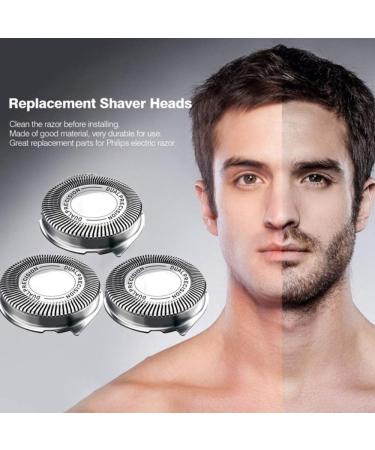 3-Piece Replacement Shaving Heads for S5000 S300 & S500 Series Razors | Electric Razor Replacement Heads with Cleaning Brush - Buy Online on GoSupps.com