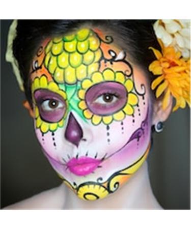 Go Ho Cream Yellow Face Paint (2.37oz 70ml) | Water Based Makeup for SFX Cosplay & Halloween Costumes - Buy Online on GoSupps.com