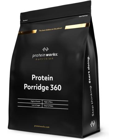 Protein Works High Protein Porridge 360 | Low Sugar Breakfast with Added Vitamins | Apple & Cinnamon Flavor | 500g (6 servings) - Buy Online on GoSupps.com