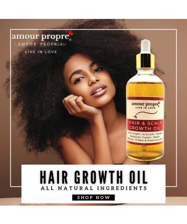 Amour Propre Hair Growth Oil 7 Oil Blend for Stronger Longer Curls with Avocado Jamaican Castor Argan & Jojoba Oil - Buy Online on GoSupps.com