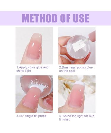 Clear Nail Art Stamper - Double-End Silicone Nail Stamp for DIY French Smile Line Art & Accessories - Buy Online on GoSupps.com