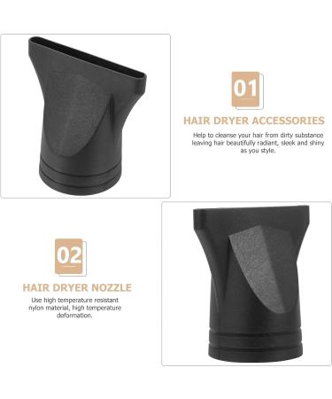2pcs Non-General Type Salon Hair Dryer Nozzle Replacement Plastic Narrow Concentrator Hair Dryer Wide Nozzle Replacement for Diameter 4.5cm Blow Dryer Attachment Nozzle - Buy Online on GoSupps.com