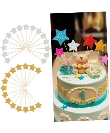 Abaodam 90 Pcs Wedding Cake Decor Cupcake Decorating Star Cake Decor Birthday Cupcake Topper Girls Birthday Cake Decor Birthday Cake Toppers Star Cake Toppers Flashing Baby Product - Buy Online on GoSupps.com