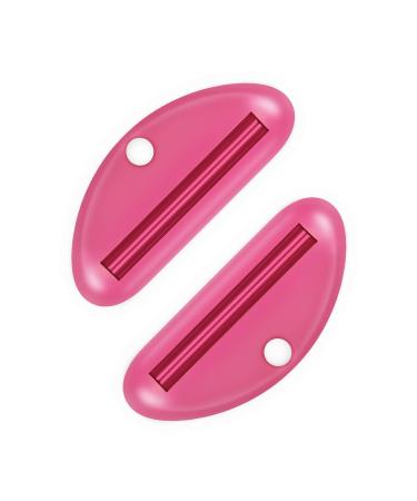 DIGITBLUE Toothpaste Tube Squeezer, 2-Pack Multipurpose Toothpaste Dispenser Squeezer (Red)