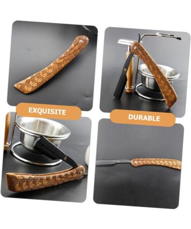 Magiclulu Manual Razor for Men | Portable Beard & Body Razor | Rosewood Design | Perfect Shave - Buy Online on GoSupps.com