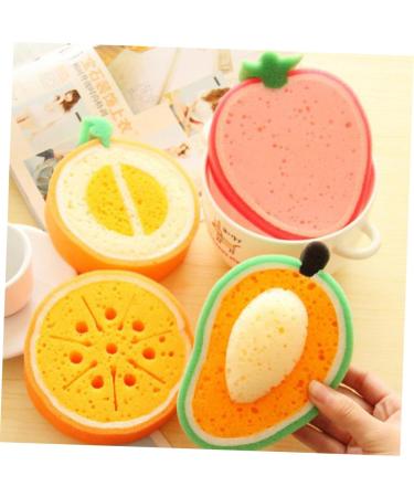 Angoily 12 Pcs Natural Bath Loofah Sponge Exfoliator - Fruit Decor Shower Tool for Exfoliating & Body Scrub - Ideal for Spa & Bath - Buy Online on GoSupps.com