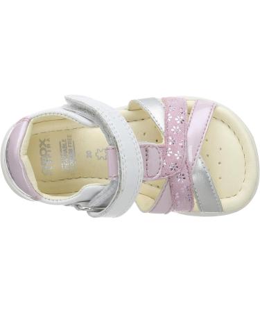 Geox Girl's B Sandal Alul D - White Pink - Size 4.5 UK Child - Buy Online on GoSupps.com