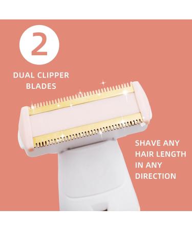 Electric Bikini Trimmer & Body Hair Removal Kit for Women - Rechargeable Wet/Dry Trimmer for Pubic Underarm and Leg Hair - Buy Online on GoSupps.com