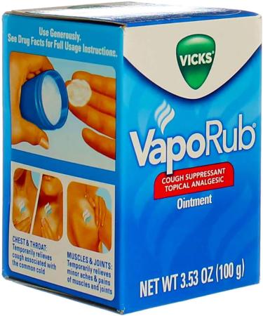 Vicks Vaporub Ointment 3.53 Oz (Pack of 3) - Soothing Relief for Cold and Flu Symptoms - Buy Online on GoSupps.com
