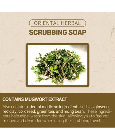 Buy Oriental Herbal Scrubbing Soap 120g - Natural Exfoliating Cleanser for Glowing Skin | International Shipping Available - Buy Online on GoSupps.com
