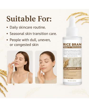 3PCS Essence Toner White Rice Ampoule Skin Softening Essence Exfoliate Face Scrub Dead Skin Fade Essence Brighten Body - Buy Online on GoSupps.com