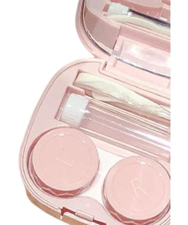 Perfk Compact Contact Lens Containers with Mirrors - Set of 3 Durable & Leak-Proof Mini Storage Box in Pink - Ideal for Travel & Daily Use - Buy Online on GoSupps.com