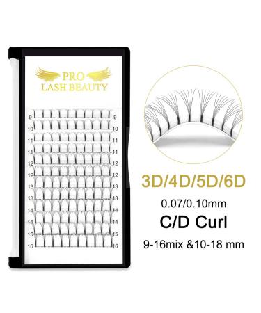 Premium 3D 4D 5D 6D Eyelash Extensions - Volume Options 0.07 & 0.10 | 13mm Length - Shop Internationally - Buy Online on GoSupps.com