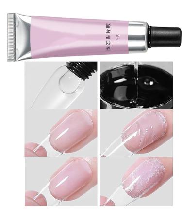  Obesntln Solid Gel Nail Glue Solid Nail Glue Gel | Multifunctional Builder Nail Gel | Strong Pressure Nail Adhesive Long Lasting Clear UV Nail Glue for - Buy Online on GoSupps.com