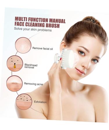 MAGICLULU Cleansing Brush Face Exfoliator Tool Hand Held Mirror Face Scrubber for Women Face Cleaner Brush Facial Scrub Female Teen Usb For Facials White Pp Multifunction Miss Scrub Brush 5x5x5cm White - Buy Online on GoSupps.com