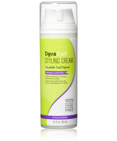 DevaCurl Styling Cream Touchable Curl Definer Define & Control 5.1 fl oz (150 ml)