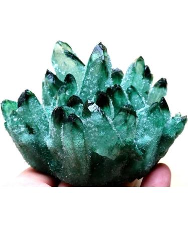 About 500g-1000g New Find Natural Beatiful Green Tibetan Quartz Crystal Cluster Specimen Home Collections (Size : 500g) - Buy Online on GoSupps.com