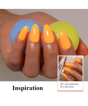 Imiti Pastel UV Nail Polish - 15ml Pastel Orange Gel Paint for DIY Manicure & Nail Art | Soak Off LED Gel Lacquer | Spring Summer Collection - Buy Online on GoSupps.com