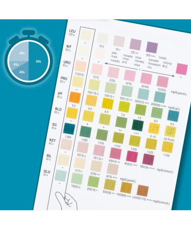 Reactif Health Test: 100 Urine Test Strips for 10 Parameters | Fast Urinalysis & Color Scale - Buy Internationally - Buy Online on GoSupps.com