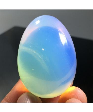 1.2 Inches Natural Opal Egg Quartz Crystal Polishing Kegel Exercise Stone 1pc