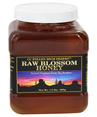 C.C. Pollen Raw Blossom Honey 1.5 lbs (680 g)