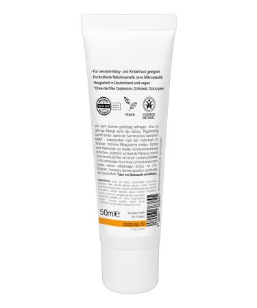 Boep Sunscreen Sensitive LSF 50 | Mineral Sun Protection for Babies Children & Adults | Vegan Natural Cosmetics | Face & Body SPF | 50ml - Buy Online on GoSupps.com