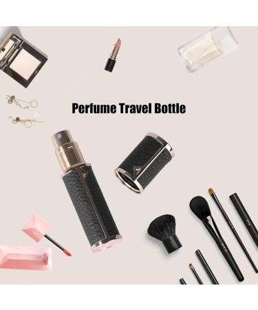 Kinwodon Travel Perfume Atomiser Refillable Perfume Travel Bottle 5ml Leaking Proof Pump Perfume Spray Bottle Portable Empty Bottle for Travel Men Women Black - Buy Online on GoSupps.com