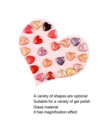 Heart Shaped Nail Polish Color Chart - Practical Gel Polish Chart for Home Manicure & Stores - International Shipping Available - Buy Online on GoSupps.com