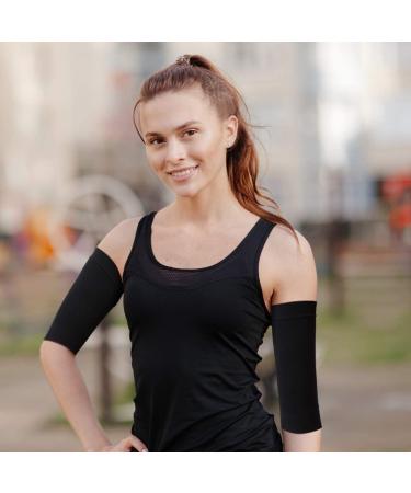 Slimming Arm Sleeves for Women | Elastic Compression Arm Shapers - 4 Pairs for Sport & Fitness - Buy Online on GoSupps.com