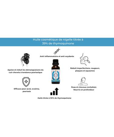 Concentrated Nigella Elixir - Care for Hair Skin Scalp Body - Pure Oil 100% Natural - Tunisia - 30 ml - Buy Online on GoSupps.com