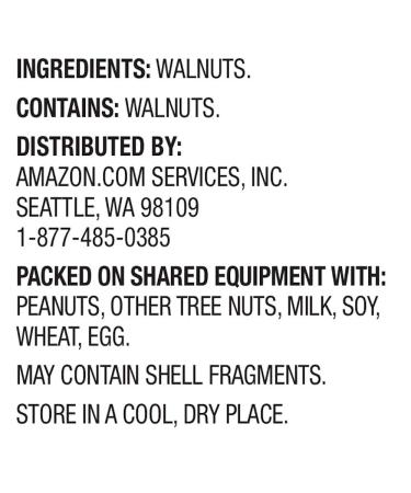 Happy Belly California Walnut Halves and Pieces - 40 Ounce (2.5 Pound) Pack - Premium Quality Walnuts for Snacking and Baking - Buy Online on GoSupps.com