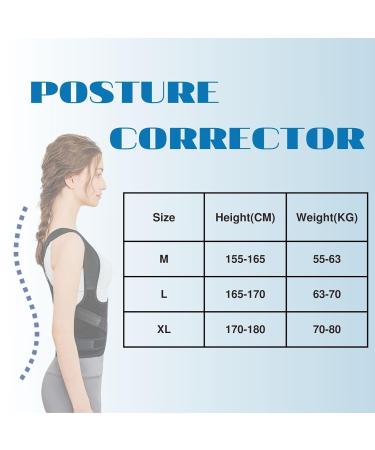 Adjustable Posture Corrector for Men and Women - XL Size | Back Brace for Shoulder Support, Hunchback Prevention, Posture Improvement, and Back Pain Relief - Buy Online on GoSupps.com