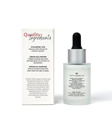 Minimo Skin Essentials Bling Vitamin C Serum - Anti-Aging Brightening & Moisturizing Facial Serum (20% Vitamin C 1 oz) - Travel Size for Glowing Skin - Buy Online on GoSupps.com