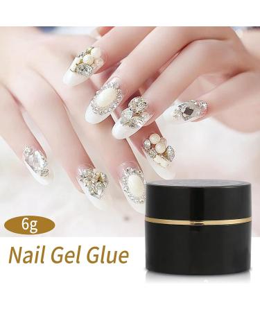 Professional Adhesive Thick Nail UV Gel Glue Rhinestone Accessory Decoration Bling Nail Tools for Gems Diamonds Jewelry No Wipe Rhinestone Glue Gel - Buy Online on GoSupps.com