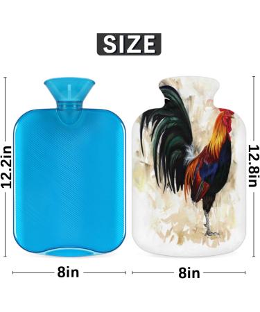 Hahn Heat Bottle with Fluffy Cover - 2L Hot Water Bottles for Kids & Adults | Cozy Nights Pain Relief Warmth - Buy Online on GoSupps.com