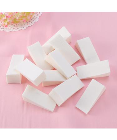 12pcs Color fade nail sponge Manicure makeup foam wedges soonges nail polish sponge nail sponge for nail art puff makeup Gradient nail sponge trigwell puff triangle cosmetic white
