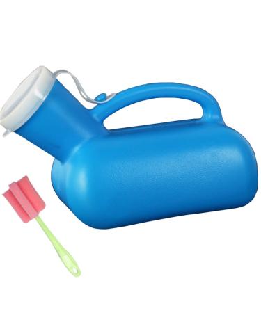 1000Ml Urine Bottles Men Travel Camping Portable Potty Urinal PP Material Leakproof Urine Collector with Lid Blue