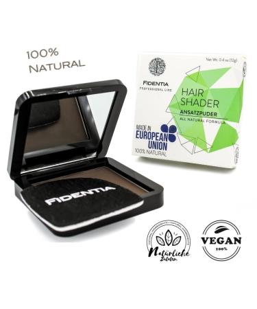 Fidentia Premium Hair Shader 12g | 100% Natural Hair Concealer | EU Made Black Root Powder - Perfect for Instant Coverage - Buy Online on GoSupps.com