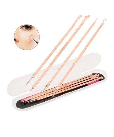 4pcs reinforced comedian double ended stainless steel removal set for removing deep cleaning tool