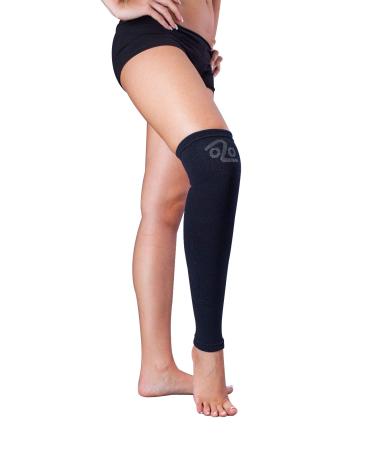 LOREY half-thigh stockings KS27002 Bamboo Edition made of high-quality knitted fabric XXL Black